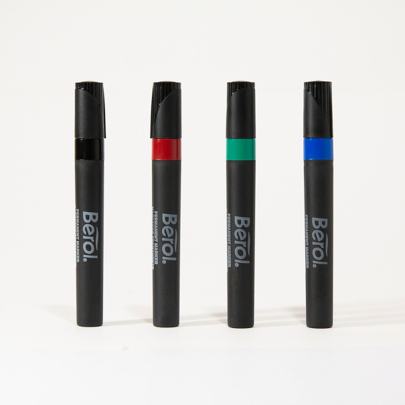 Berol Permanent Markers, Chisel point
