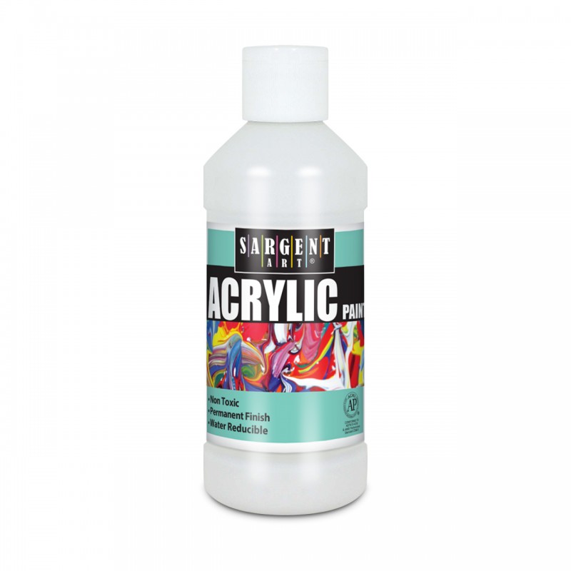 Sargent Art Acrylic Paint, 8oz, White