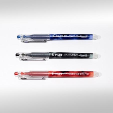 Pilot P-500 Gel Roller Ball Pen, Blue Ink, 0.5 Mm Extra Fine, 12 Pens (PIL38601