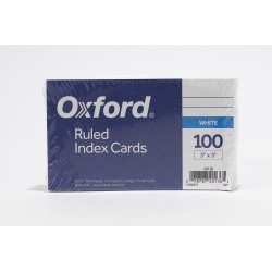 Oxford Ruled Index Cards,...